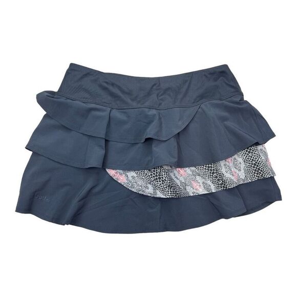 Bolle Women's Pull-On Tiered Layered A-Line Tennis Skort Skirt Gray Size Large - Picture 5 of 9